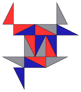 A failed tiling of the plane by an antiparallelogram