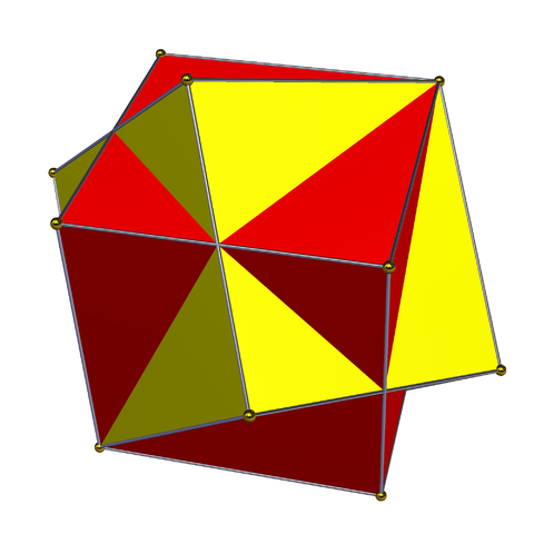 Compound of two cubes, from File:Compound two cubes.png on Wikimedia commons