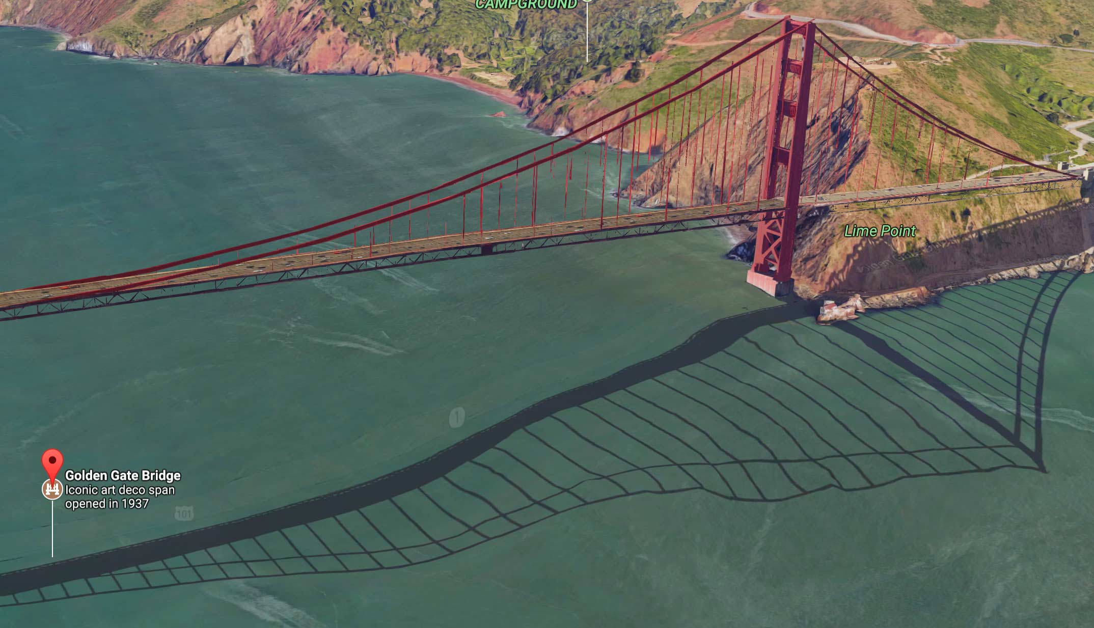 Golden Gate Bridge in 2017