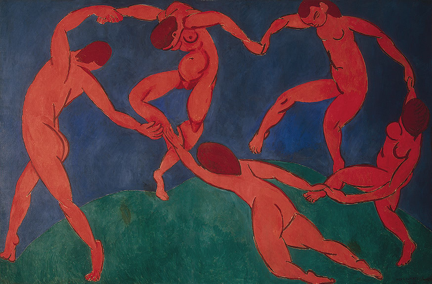 _La Danse_, Henri Matisse, 1910, from https://en.wikipedia.org/wiki/File:Matissedance.jpg
