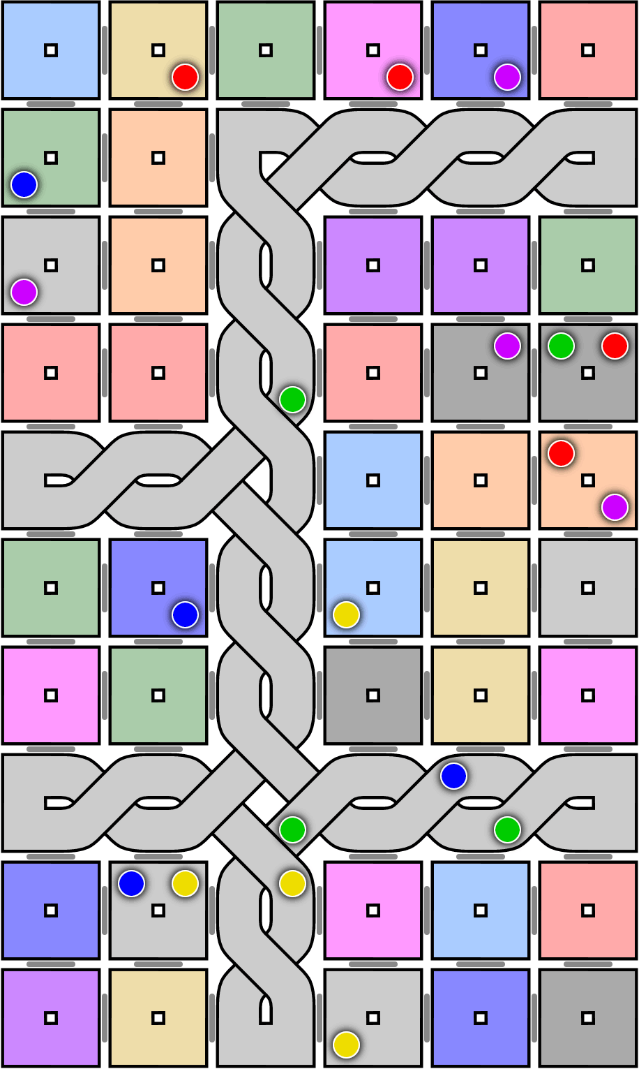 Wiring diagram (twisted pairs) in a Celtix puzzle